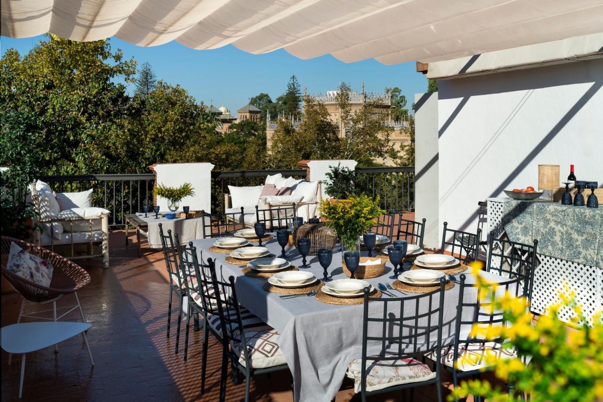 Villa Alfonso, Restored Palace House With Gardens And Monuments Views Sevilla Exterior foto